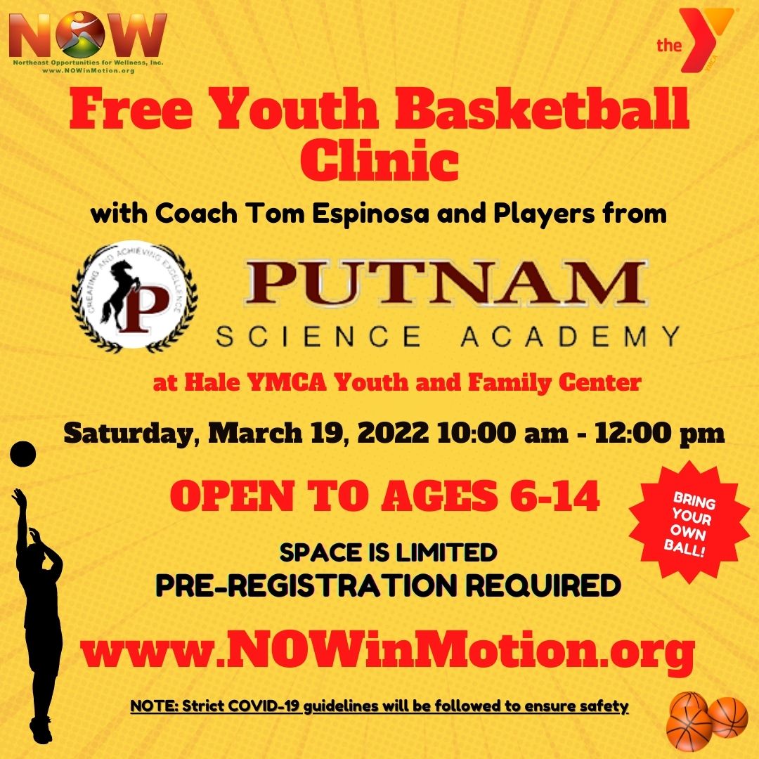 NOW, PSA, and YMCA Free Youth Basketball Clinic; Age 6 14 Years Old